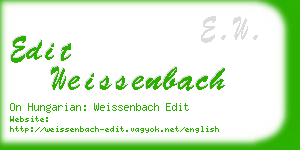 edit weissenbach business card